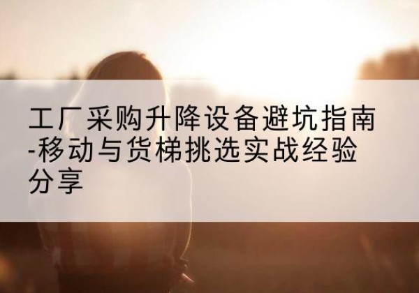 衡东移动式升降机怎么选-工厂采购升降设备避坑指南-移动与货梯挑选实战经验分享