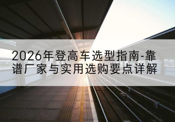 衡东登高车厂家推荐-2026年登高车选型指南-靠谱厂家与实用选购要点详解